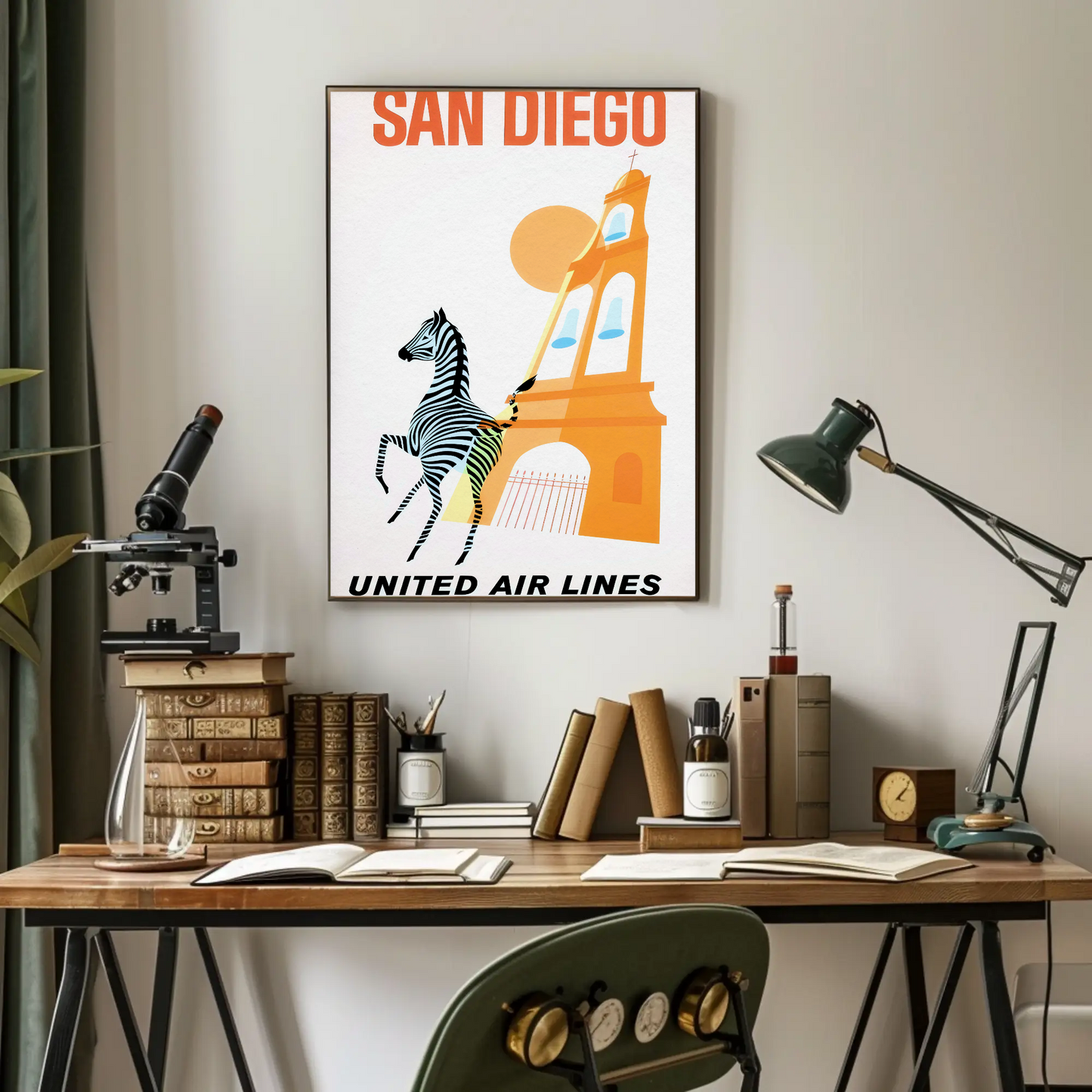 San Diego - United Air Lines Poster