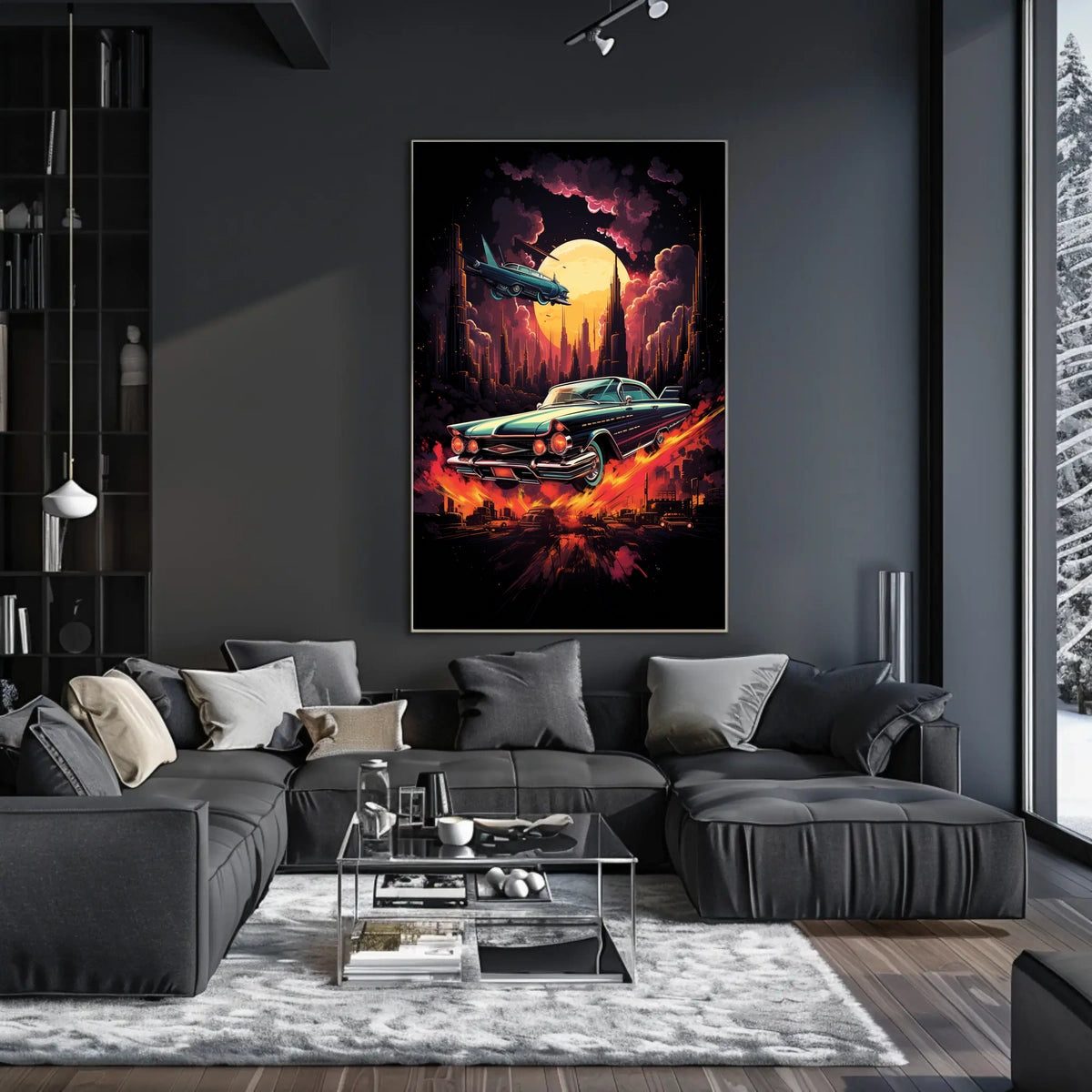 Retro Futurism In Motion Retro Poster