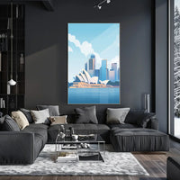 Sydney Opera House Modern Art Poster Print