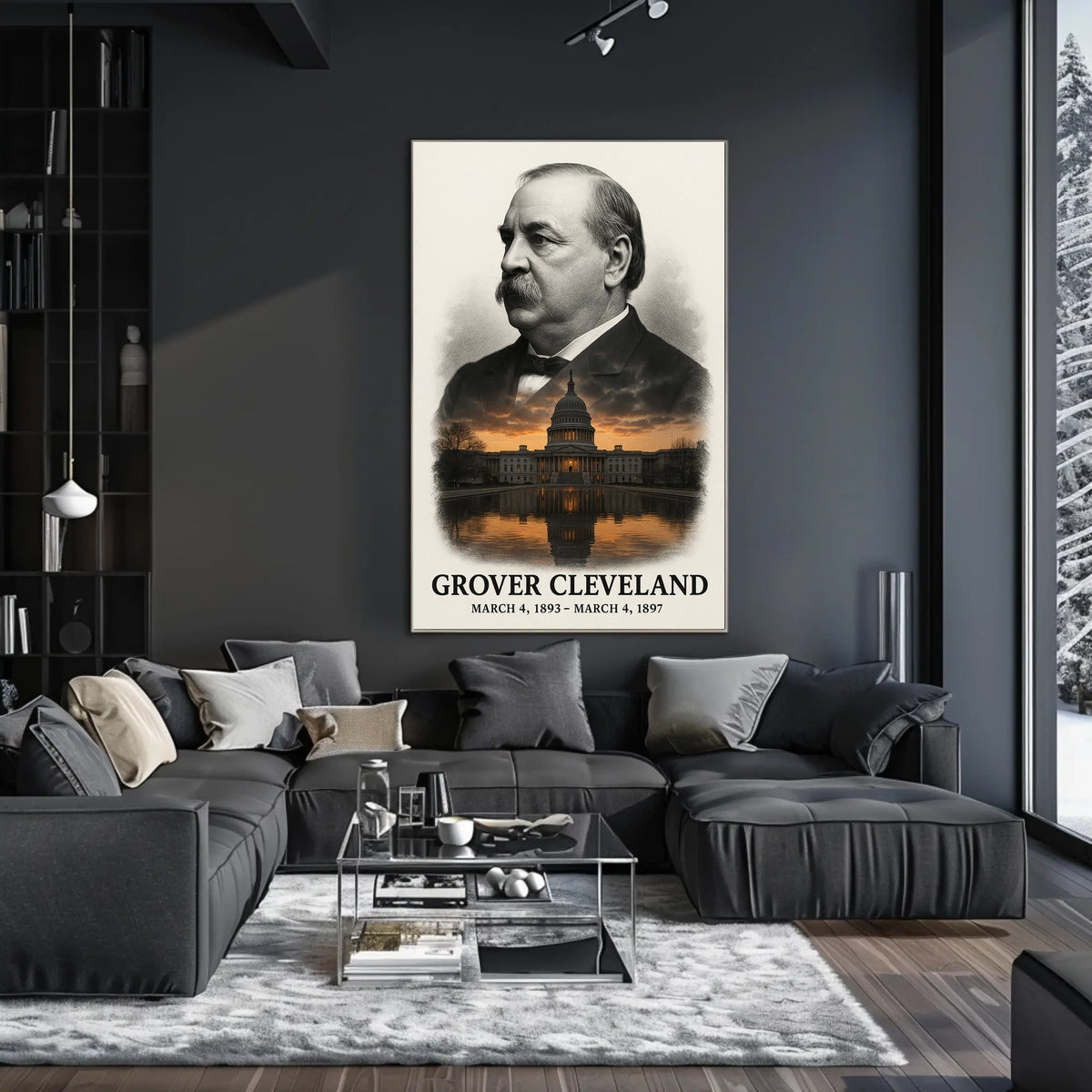 Grover Cleveland 24th President of the United States Reflections Poster