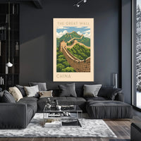 The Great Wall of China Travel Scenic Poster