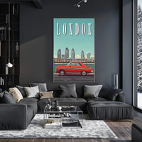 Retro London Journey Poster
