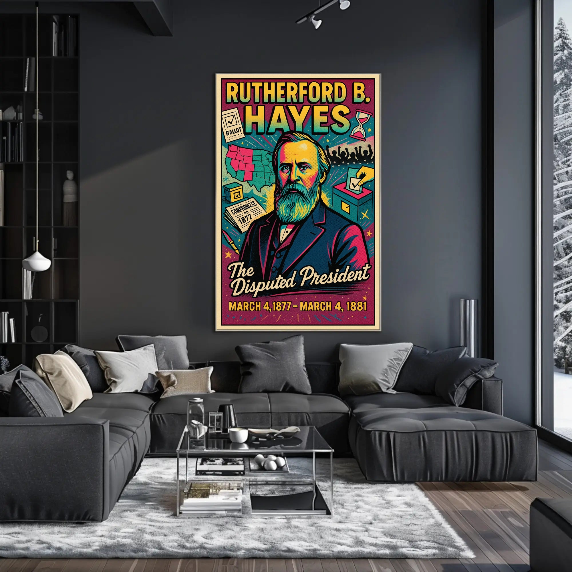 Rutherford B. Hayes The Disputed President Poster PosterGoat