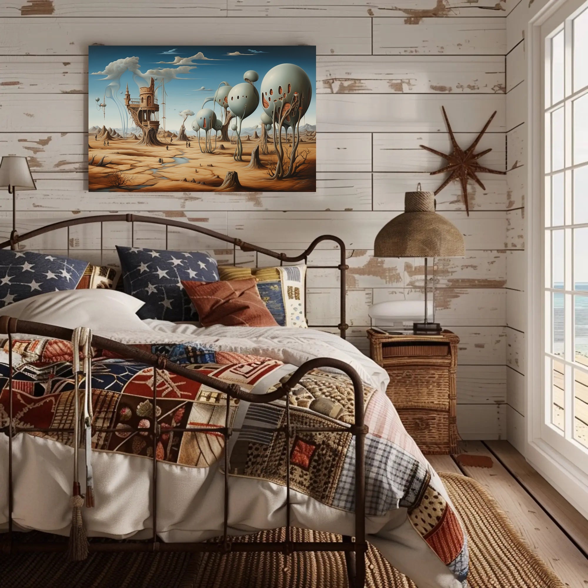 Surreal Desert Landscape: Fantasy or Mythology Poster