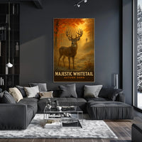 Majestic Whitetail Autumn Dawn Poster