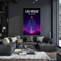 Las Vegas City of Lights Poster PosterGoat