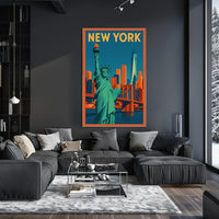 Flat New York Poster Museum Quality Wall Art City Lovers