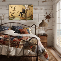 Surreal Floating Islands Tuxedo Man - Artistic Poster