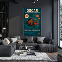 Oscar Fish Abstract Art for Animal Poster