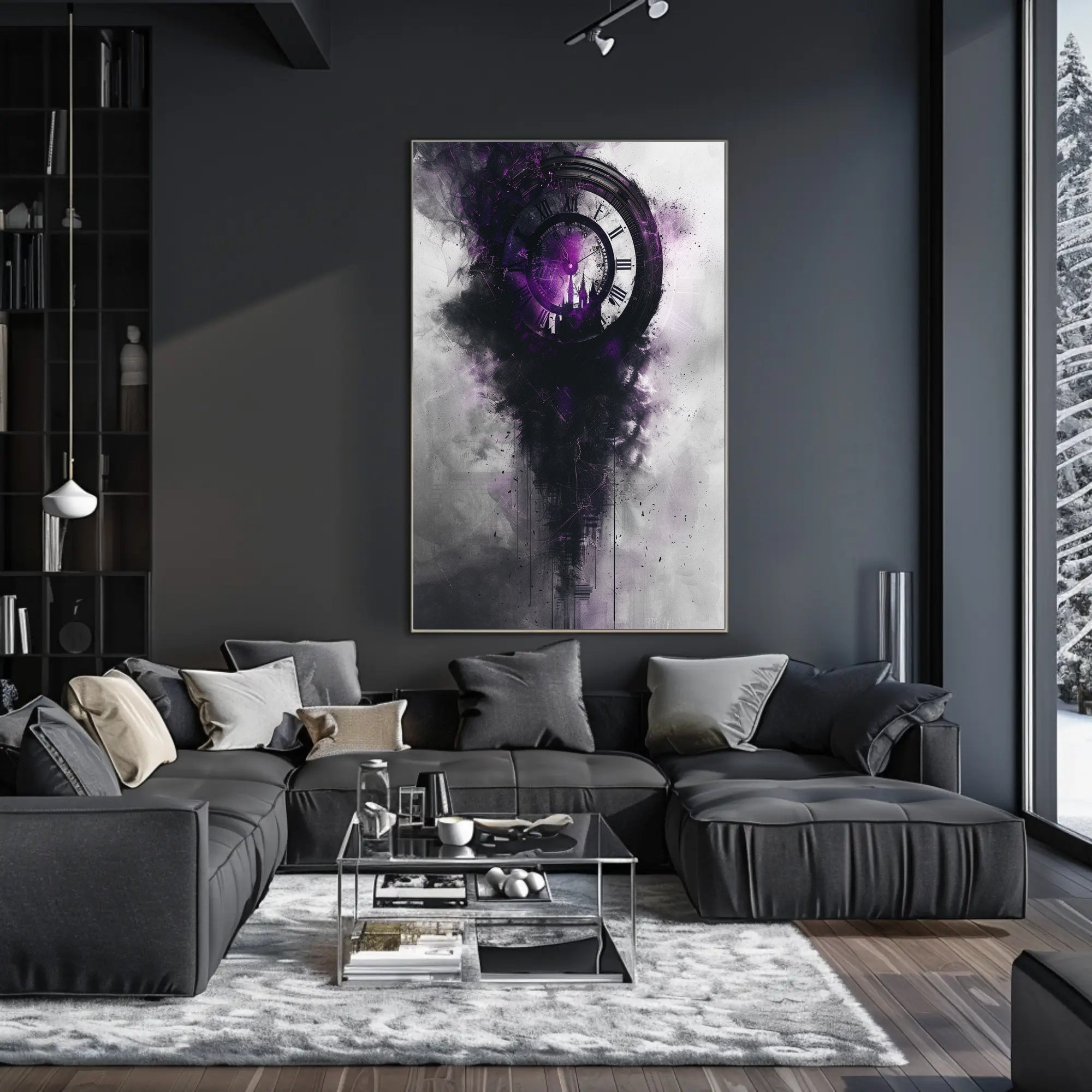 Ancient Egyptian Cosmic Crow Surrealism Art Poster PosterGoat