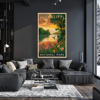 Mississippi National Park Poster