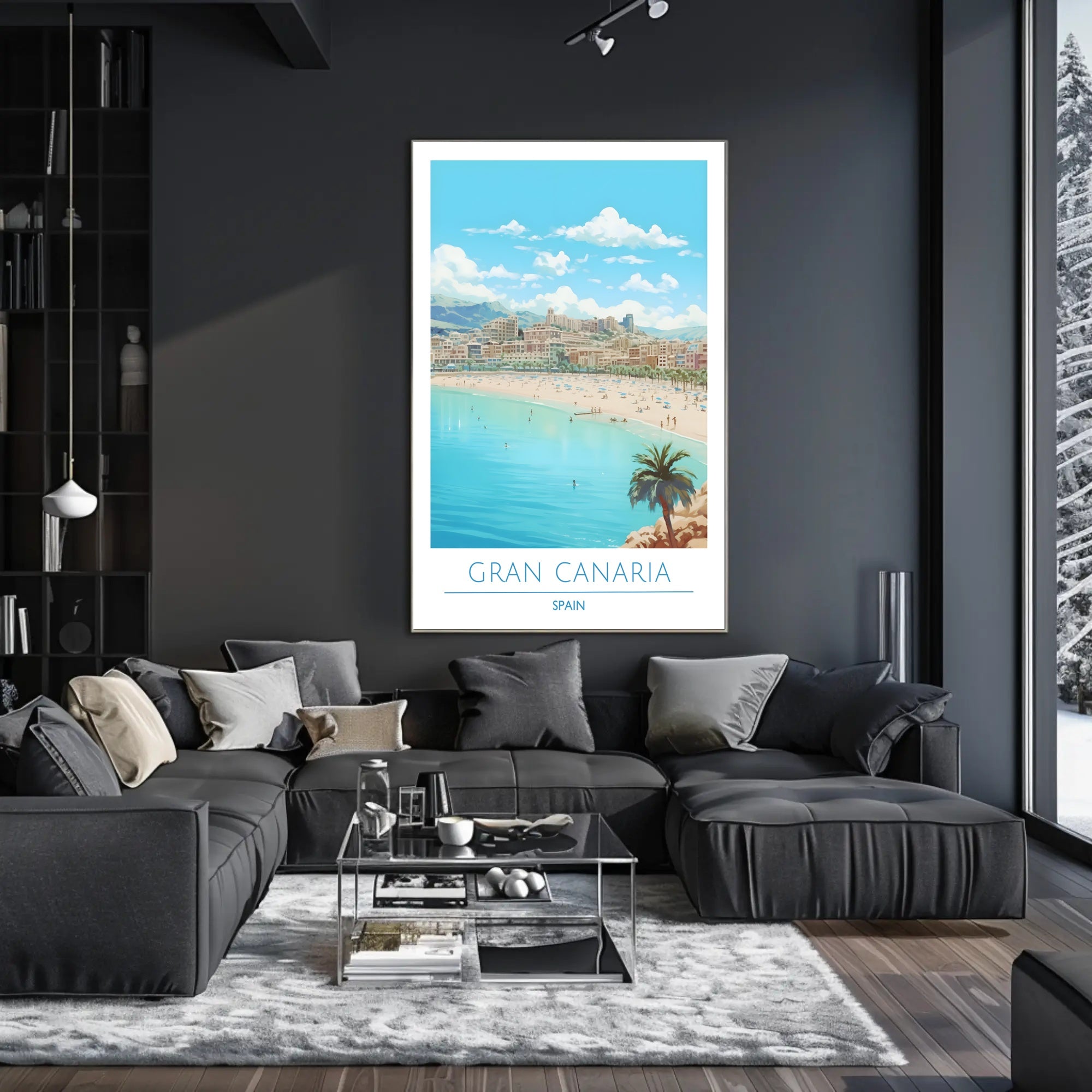 Gran Canaria Beach Scene Poster