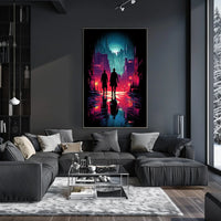 Neon Noir Cityscape Poster