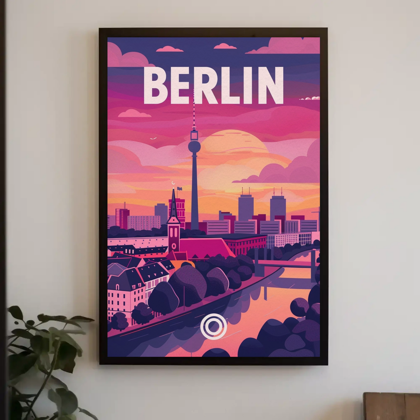 Berlin at Sunset Poster