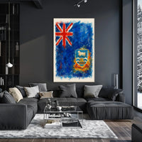 Falkland Islands Flag Art Poster