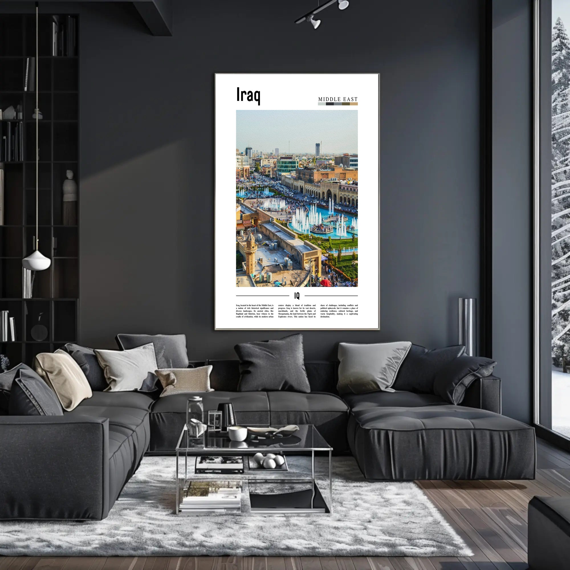 Iraq Urban Landscape Blend: Cultural or Heritage Poster PosterGoat