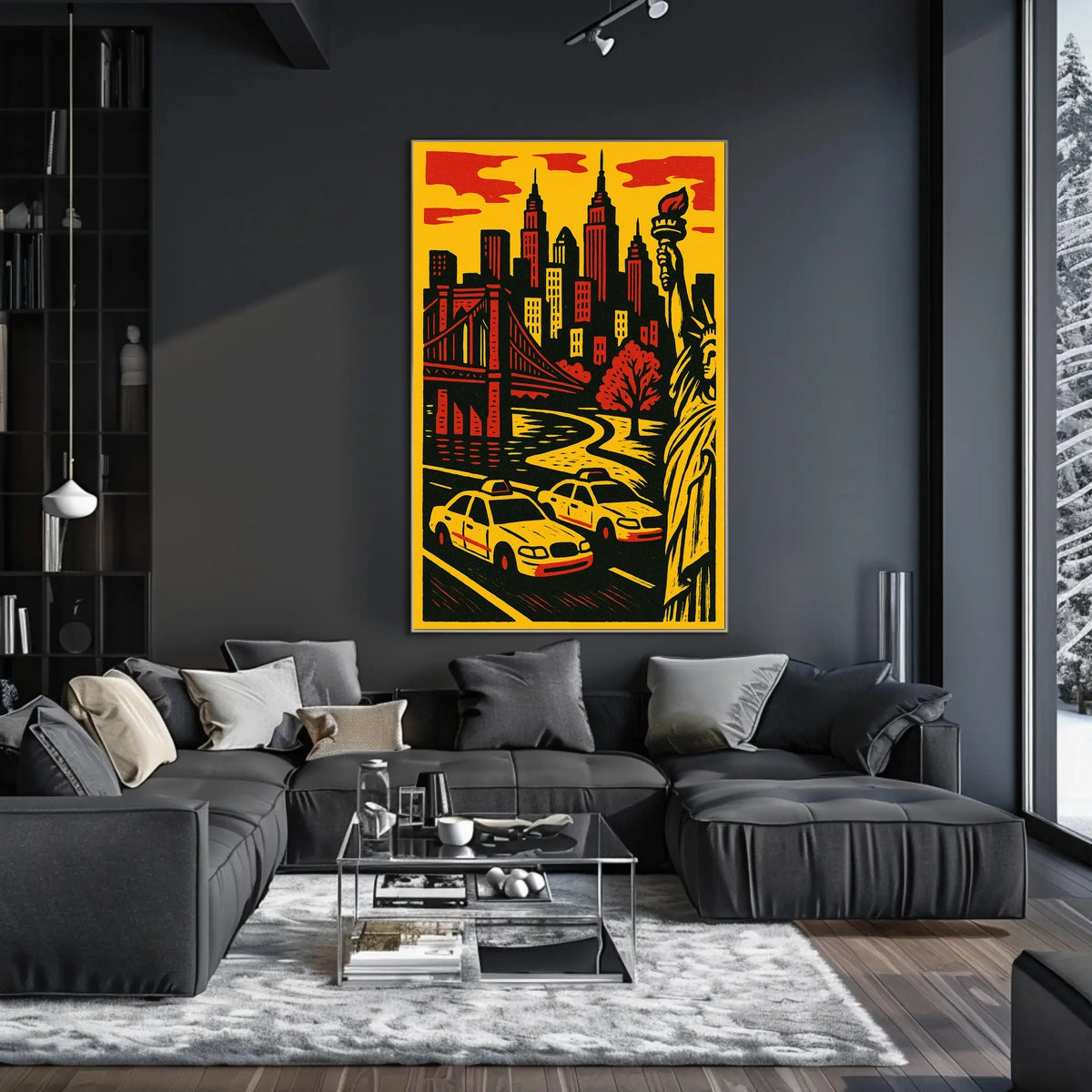 New York Vibes Poster For City Lovers Bold Wall Art