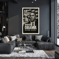 Barack Obama 44th President of the United States Digital Montaje Poster