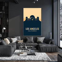 Los Angeles Observatory Silhouette Travel Poster