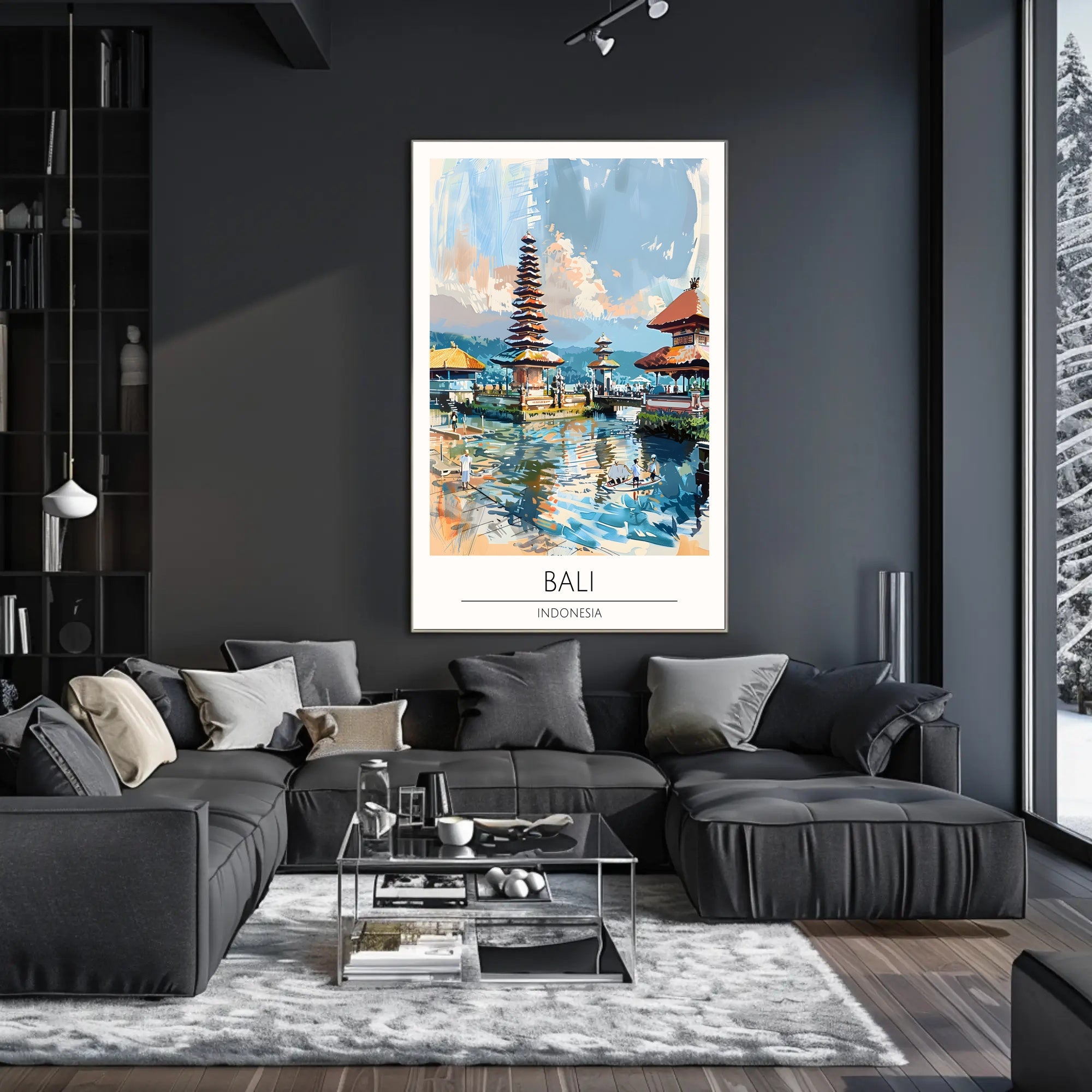 Tranquil Bali Landscape Poster PosterGoat