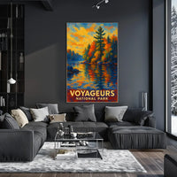 Abstract Voyageurs Poster Minimalist Travel Wall Art Home