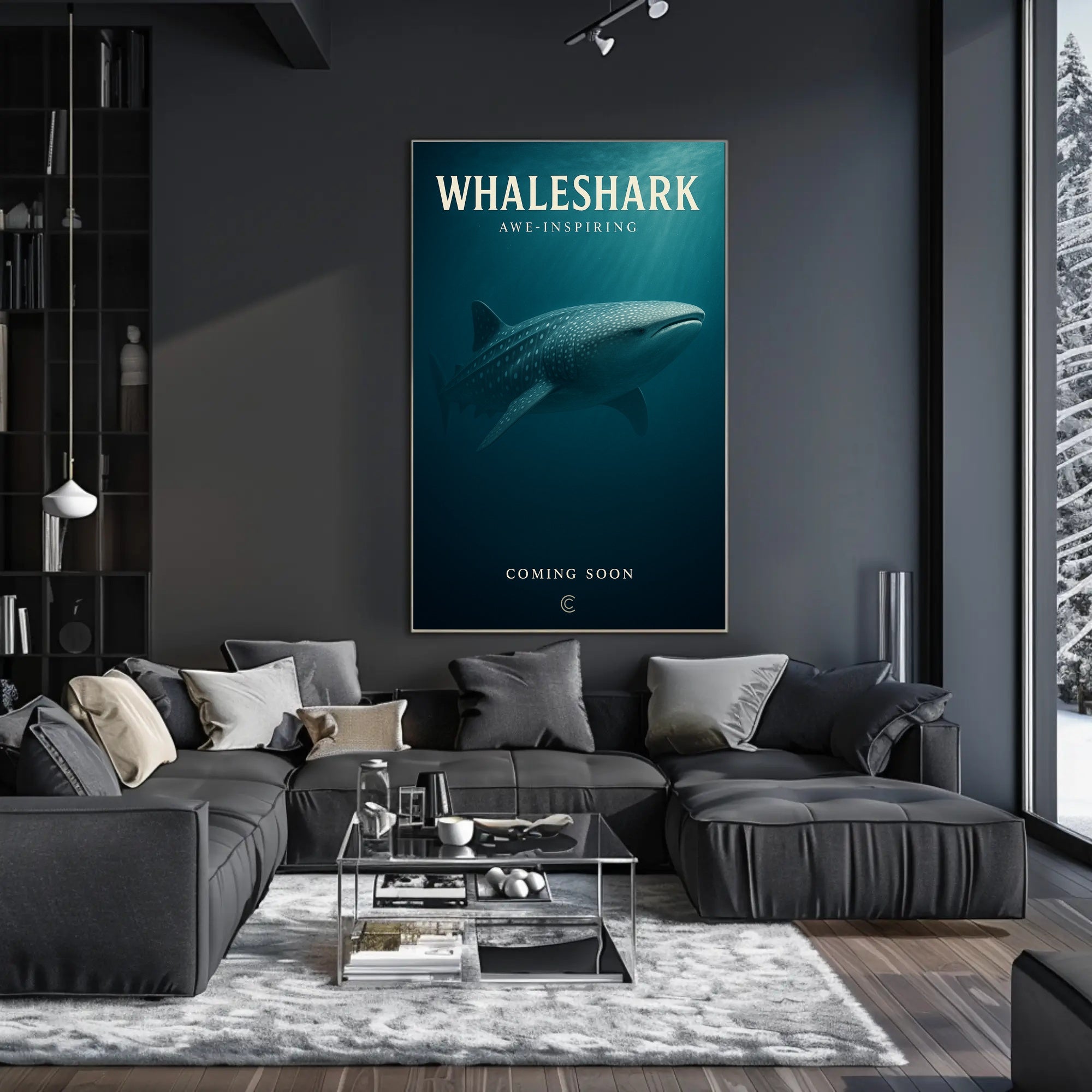 Whaleshark Awe-Inspiring Poster PosterGoat