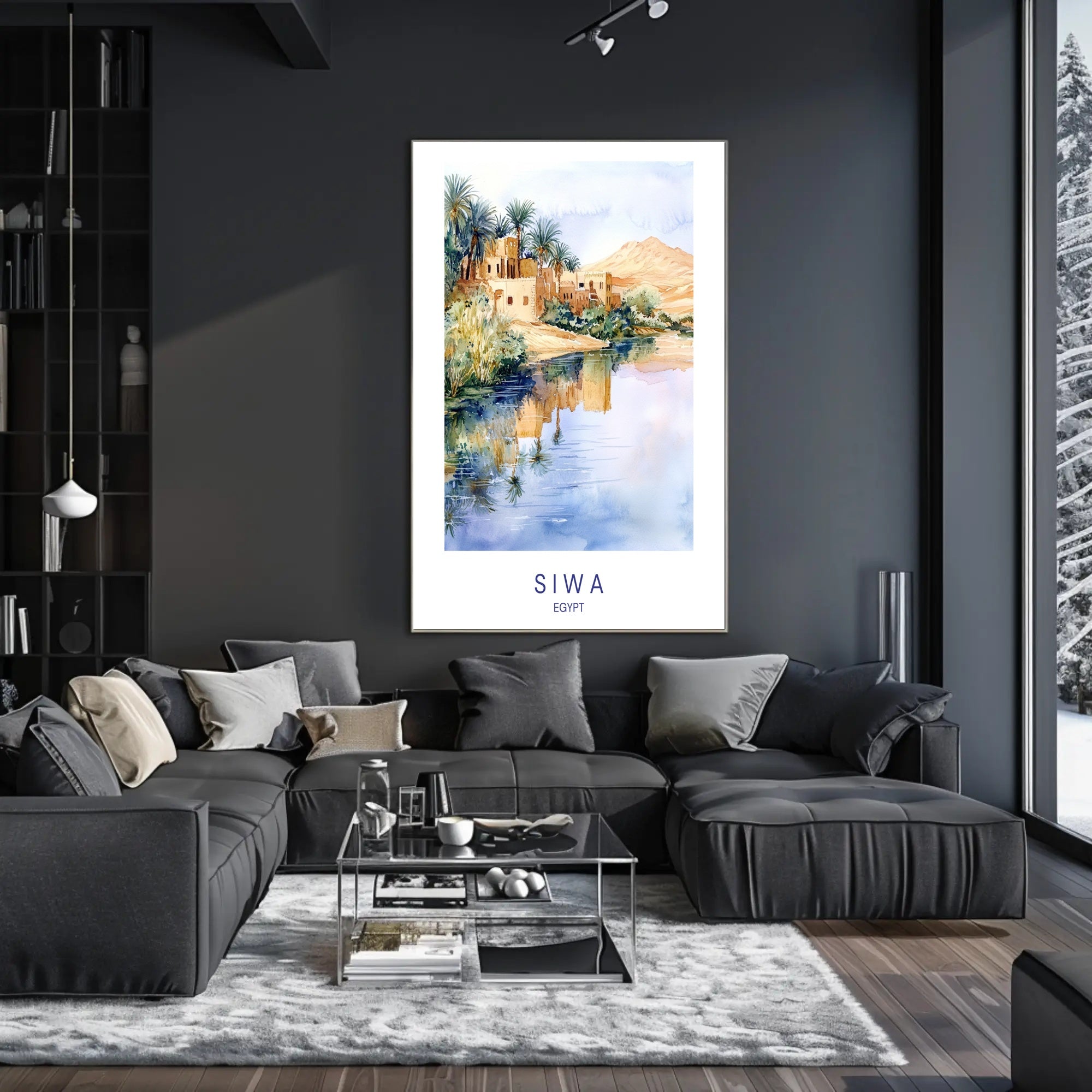 Tranquil Oasis of Siwa Poster PosterGoat