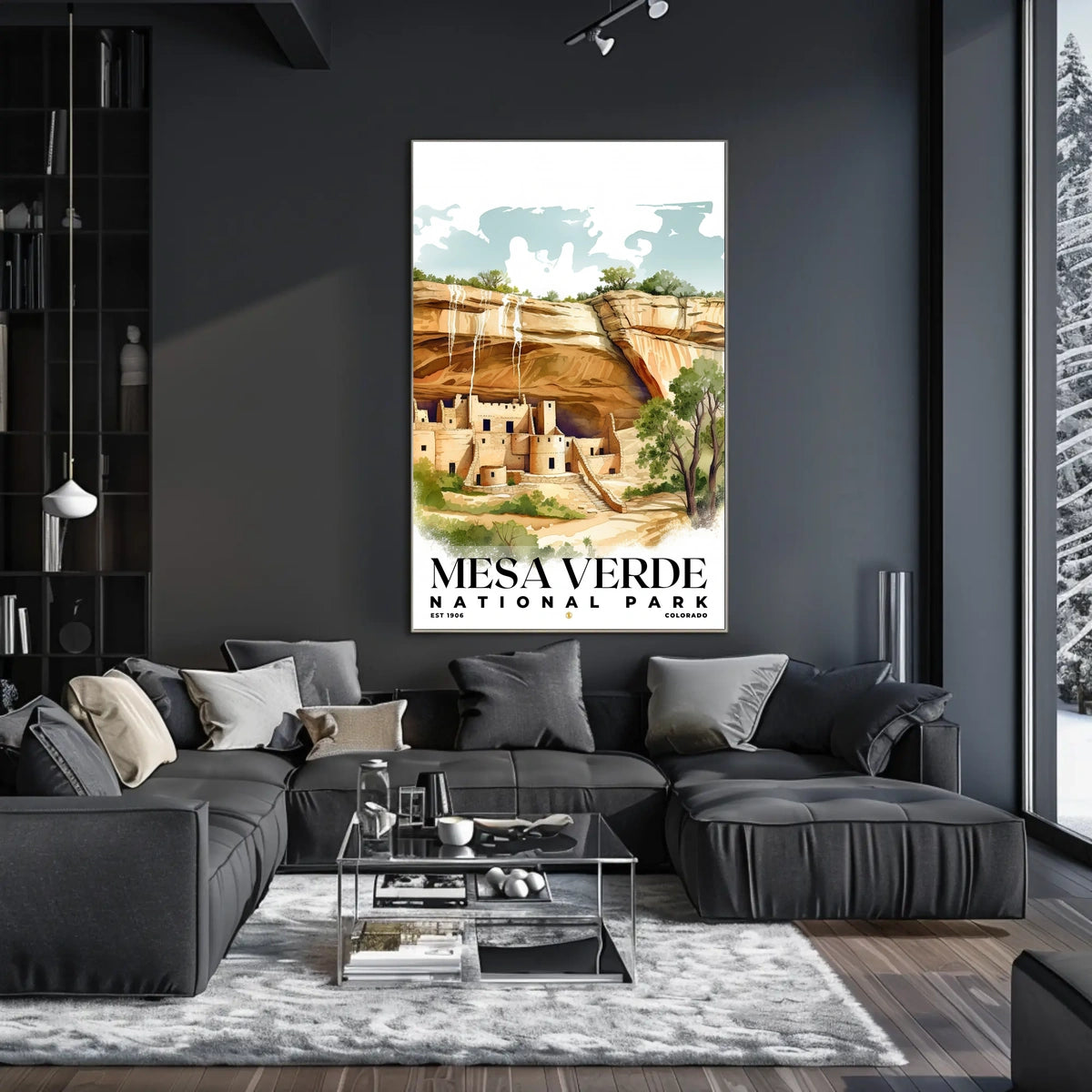 Mesa Verde Watercolor Wall Art Poster