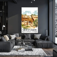 Mesa Verde Watercolor Wall Art Poster