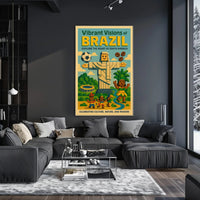 Vibrant Visions Of Brazil Poster