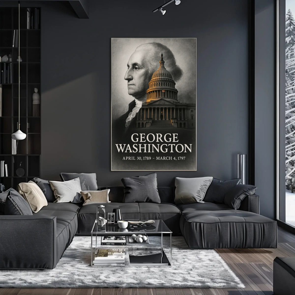 George Washington 1st President of the United States Reflections Poster