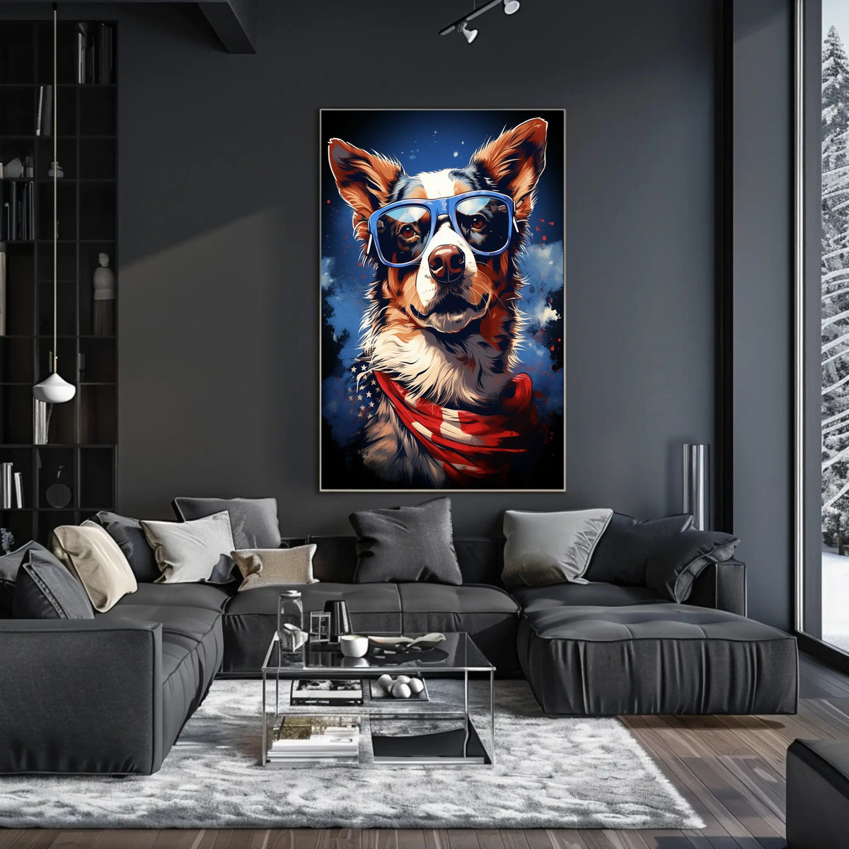 Patriotic Pup Poster