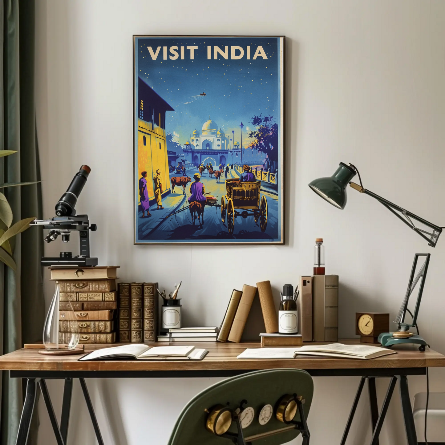 Visit India Vintage Poster