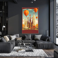 Surreal Skyline Adventure Poster