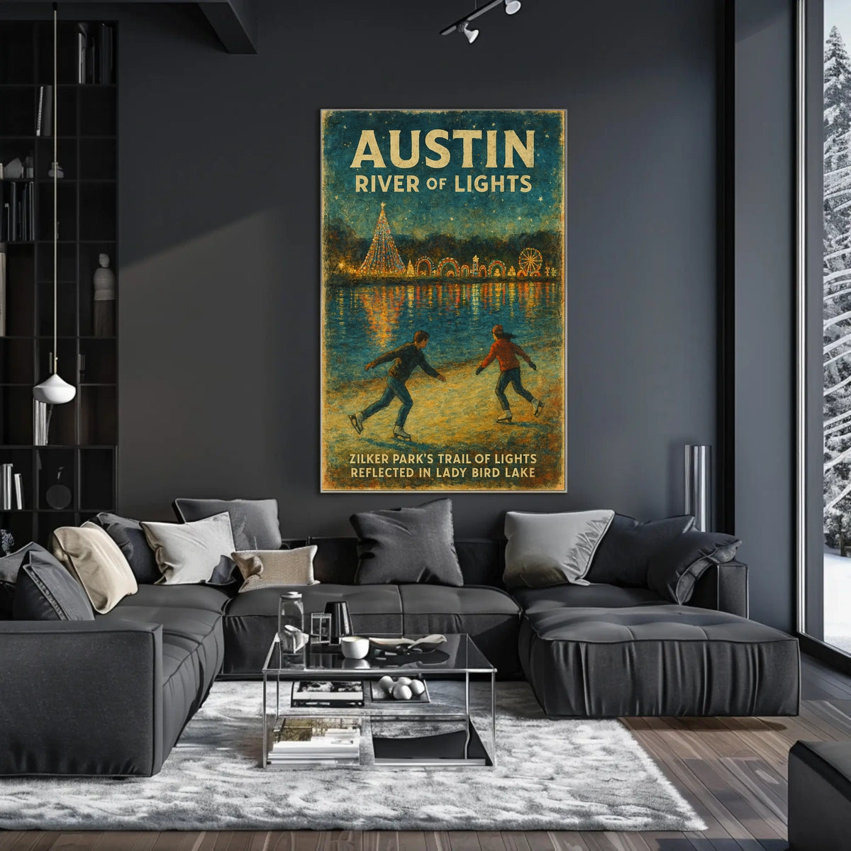 Austin River of Lights Poster