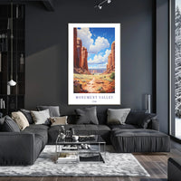 Monument Valley Majestic Landscape Travel Poster PosterGoat