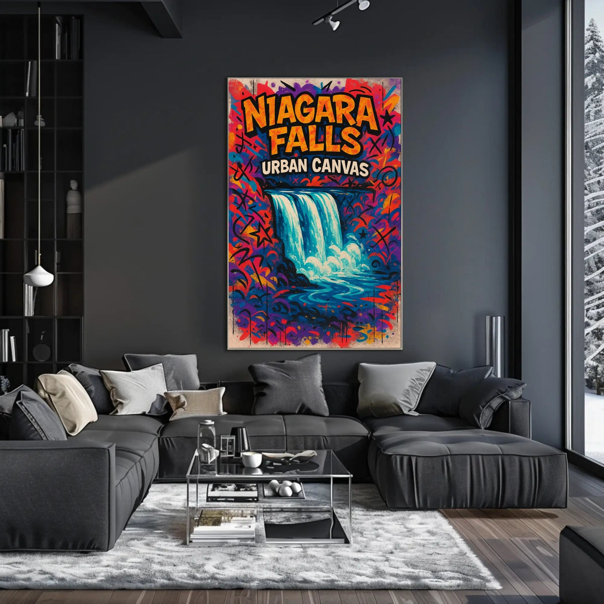 Niagara Falls Urban Canvas Poster