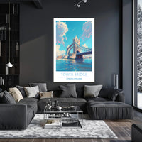 Tower Bridge Illustration Poster