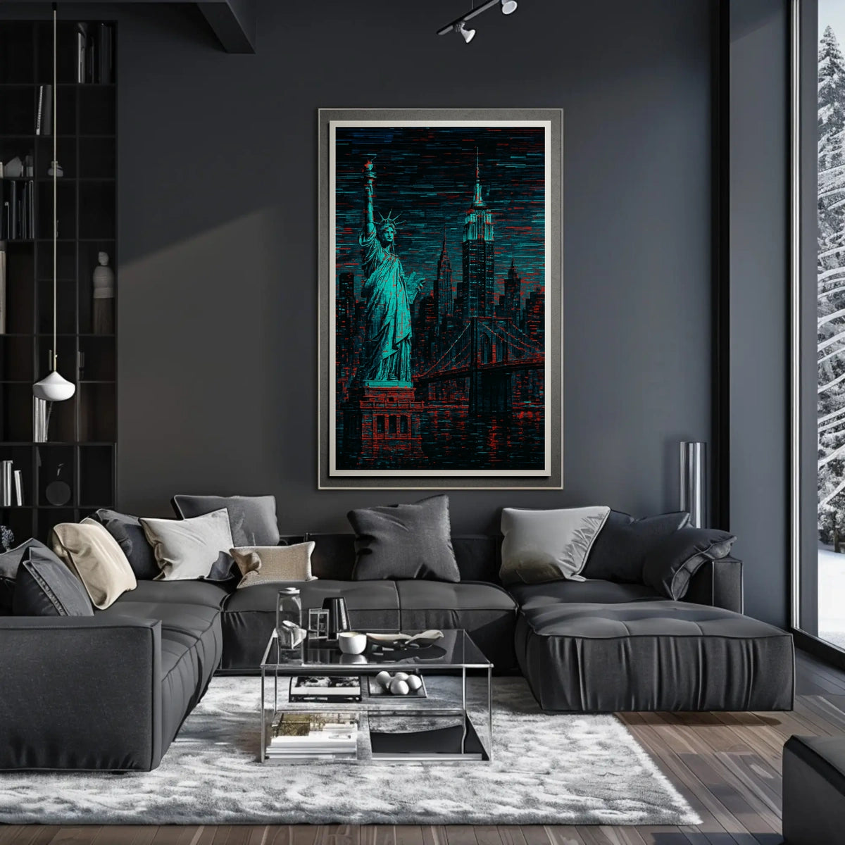 Neon Dreams Of New York Poster Electric City Glow For Living