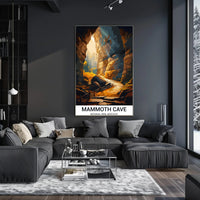 Mammoth Cave Vintage National Park Adventure Poster