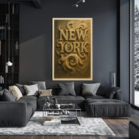New York Artistic Typography Poster