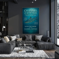 Channel Catfish Fresh Water Delight Poster