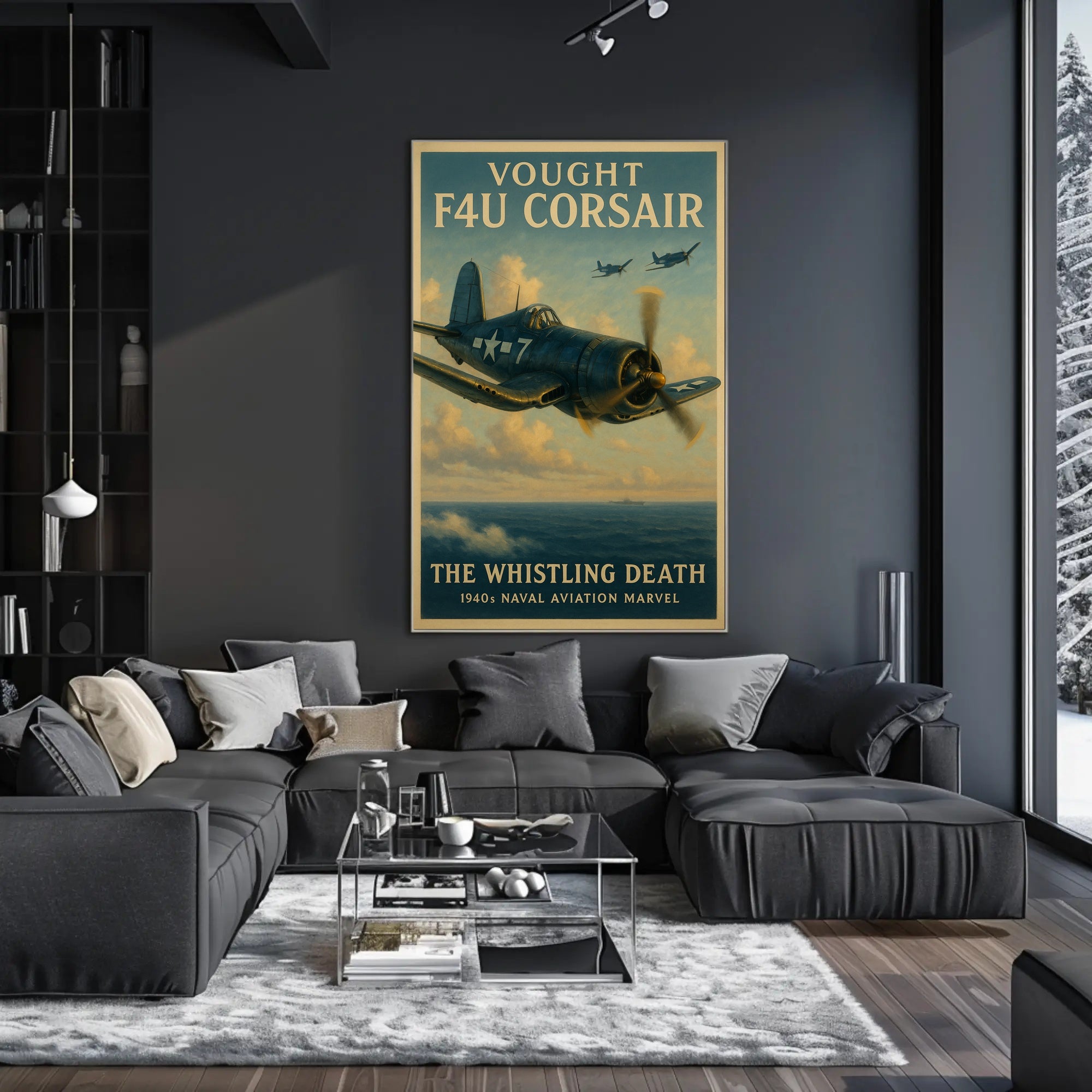 Vought F4U Corsair: The Whistling Death Poster