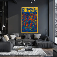 Nightlife at Leidseplein Poster