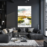 Everglades Watercolor Wall Art Poster