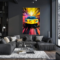 Speed and Color Burst Poster PosterGoat