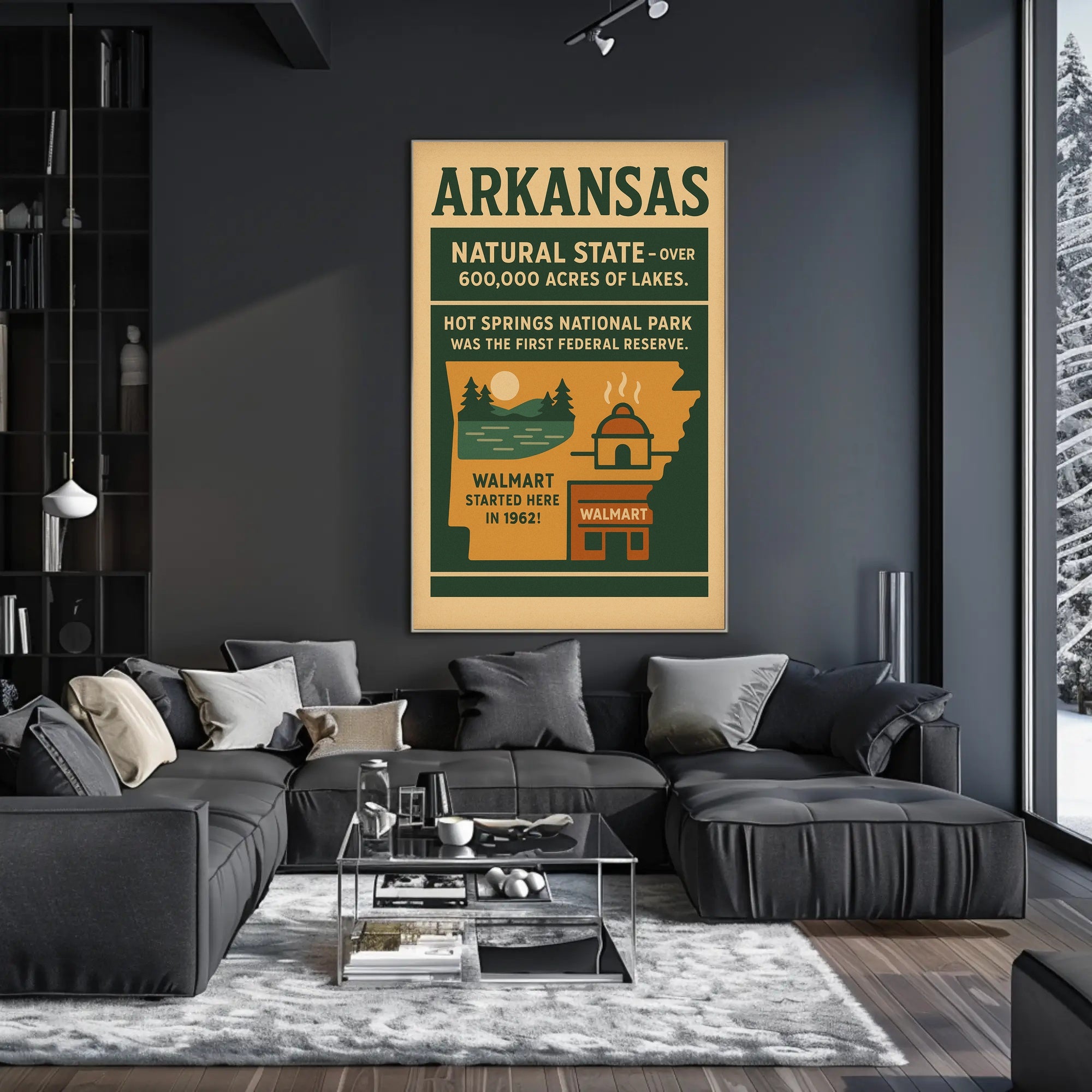 Discover Arkansas The Natural State Poster