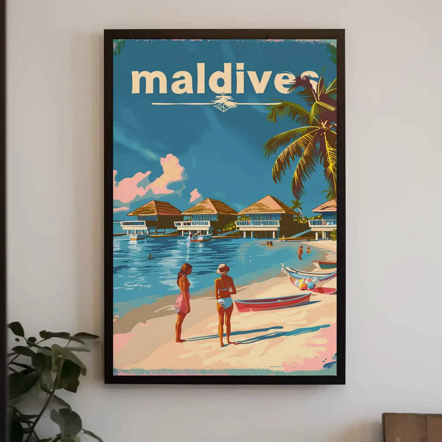 Maldives Tropical Paradise Poster
