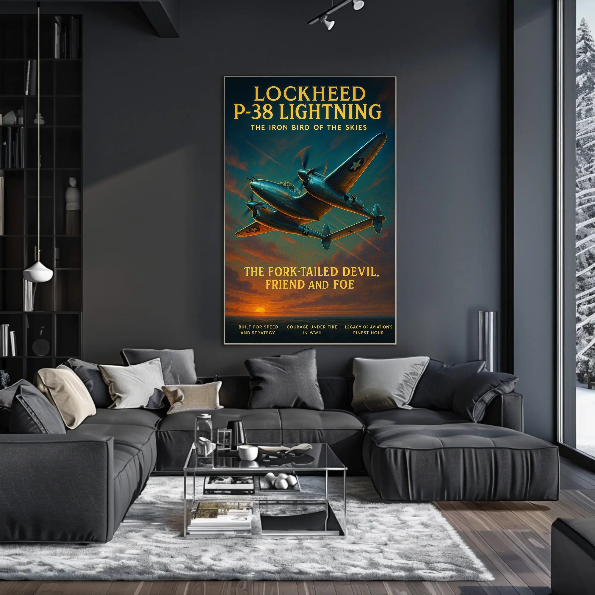 Lockheed P-38 Lightning Poster