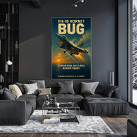 F/A-18 Hornet Combat Jet Poster